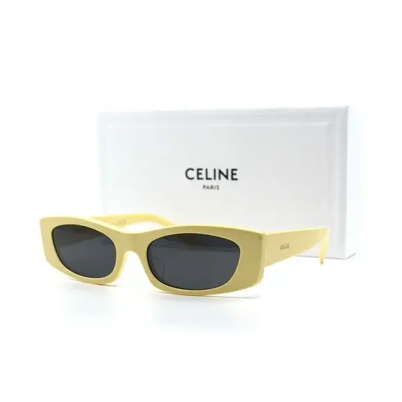 NEW CELINE CL40245U 39A YELLOW GREY WOMEN'S SUNGLASSES - Picture 9 of 10